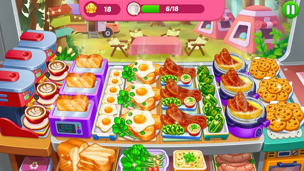 Crazy Cooking Diner: Chef Game (Крейзи кукинг дайнер)  [МОД Все открыто] Screenshot 3