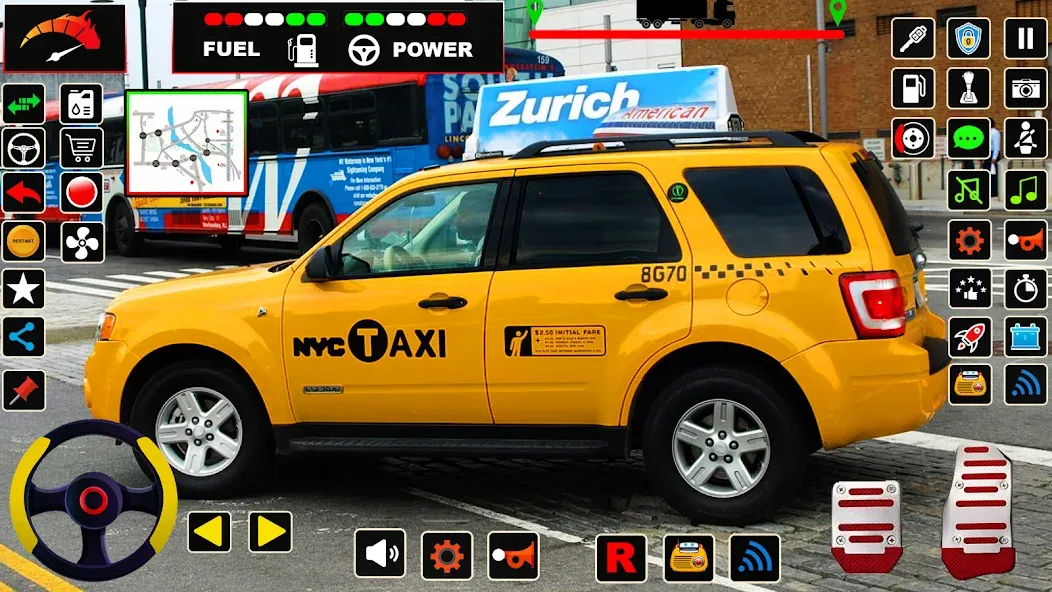 US Taxi Game 2023-Taxi Driver  [МОД Все открыто] Screenshot 5