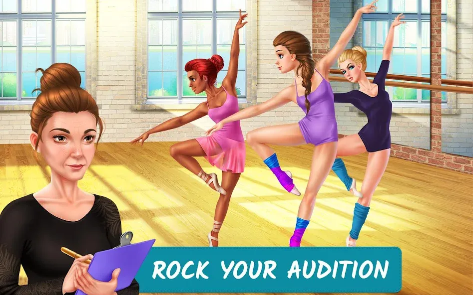 Dance School Stories  [МОД Бесконечные монеты] Screenshot 1