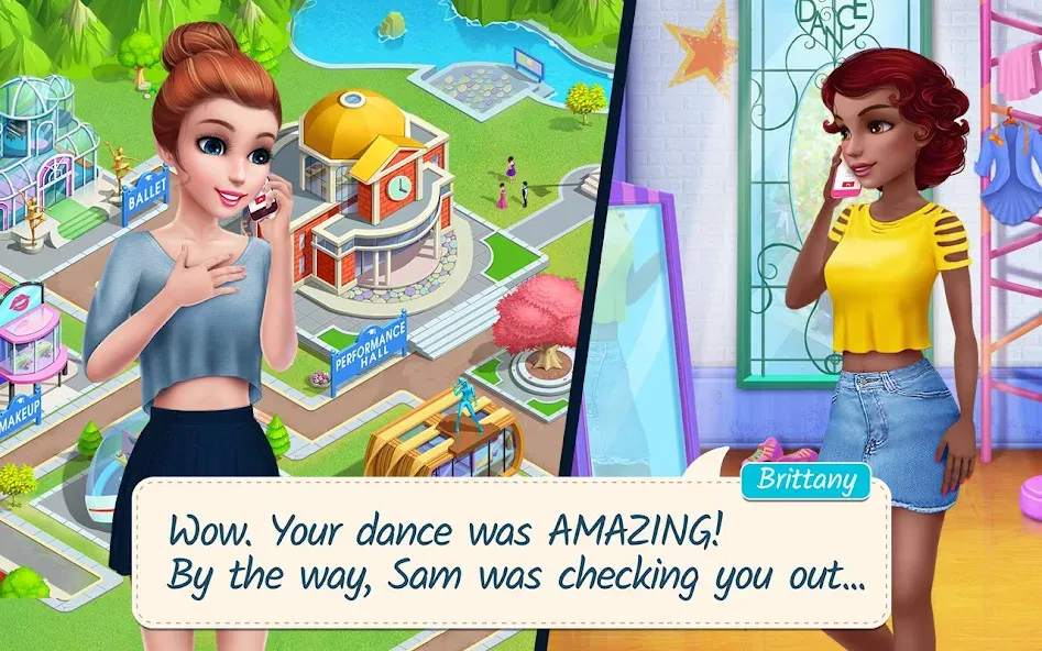 Dance School Stories  [МОД Бесконечные монеты] Screenshot 2