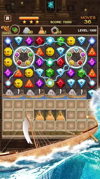 Jewel Ancient Pyramid Treasure  [МОД Все открыто] Screenshot 3