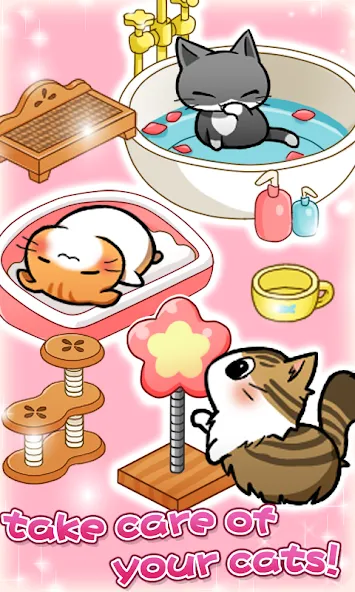 Cat Room - Cute Cat Games (Кэт Рум)  [МОД Много денег] Screenshot 3