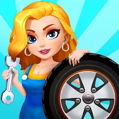 Взломанная Car Fix Inc - Mechanic Garage (Кар Фикс Инк)  [МОД Много денег] - стабильная версия apk на Андроид