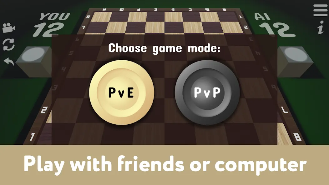 Checkers for two - Draughts  [МОД Меню] Screenshot 2