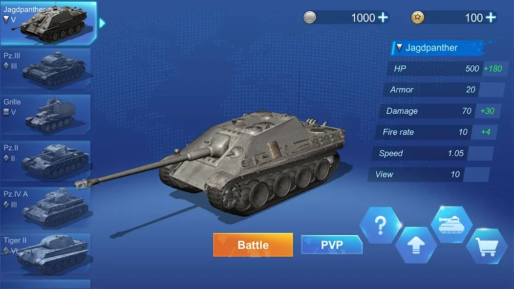 Ace Tank  [МОД Все открыто] Screenshot 1