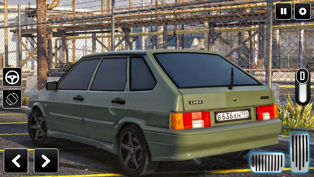 2114 Car Driving: Lada sedan  [МОД Бесконечные монеты] Screenshot 3