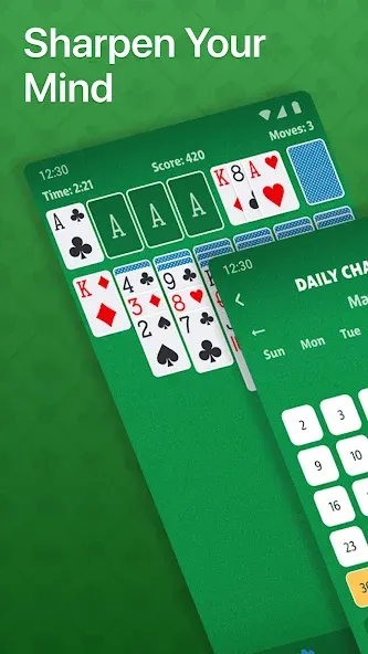 Solitaire - Classic Card Game (Солитер)  [МОД Unlocked] Screenshot 2