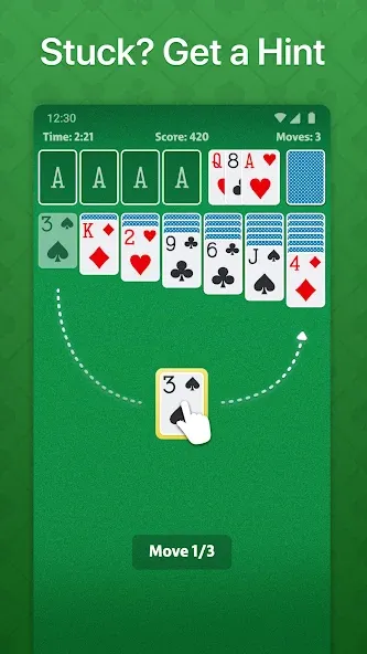 Solitaire - Classic Card Game (Солитер)  [МОД Unlocked] Screenshot 4