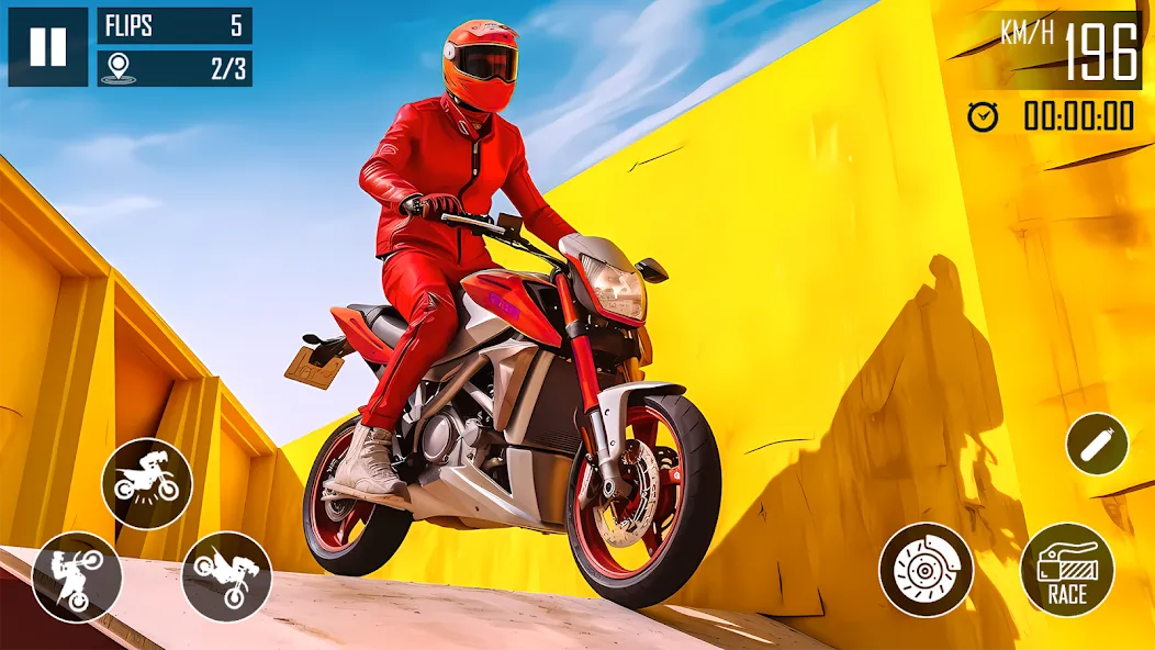 Ultimate Bike Stunt: Bike Game (Ультимейт Байк Стант)  [МОД Menu] Screenshot 3