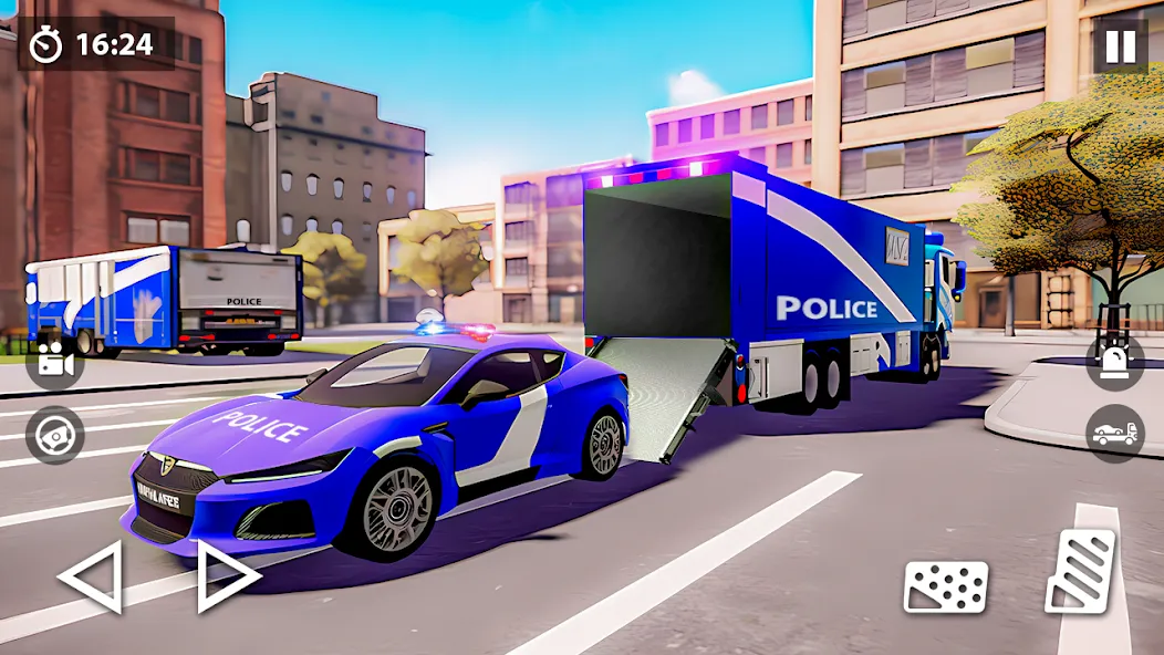 US Police Car Transporter Game (Полицейский транспорт игры)  [МОД Mega Pack] Screenshot 3