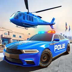 Взломанная US Police Car Transporter Game (Полицейский транспорт игры)  [МОД Mega Pack] - стабильная версия apk на Андроид