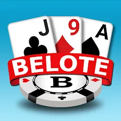 Взломанная Blot Belote Coinche Online  [МОД Unlimited Money] - последняя версия apk на Андроид