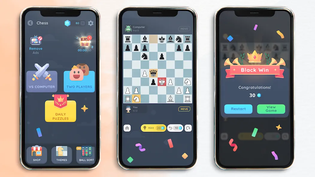 Chess: Classic Board Game  [МОД Бесконечные монеты] Screenshot 1