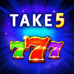 Взлом Take 5 Vegas Casino Slot Games (Тейк 5 Вегас Казино Слот игры)  [МОД Много денег] - последняя версия apk на Андроид