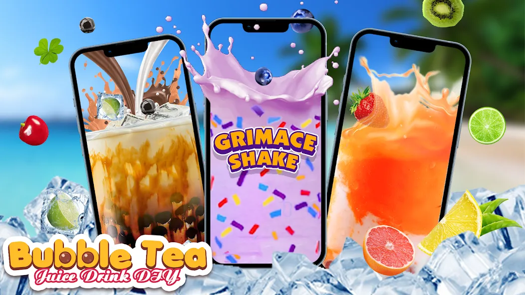 Boba Grimaces Shake Bubble Tea (Бабл)  [МОД Много денег] Screenshot 1