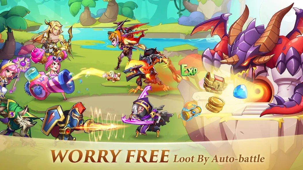 Idle Heroes (Айдел Хироес)  [МОД Unlimited Money] Screenshot 3