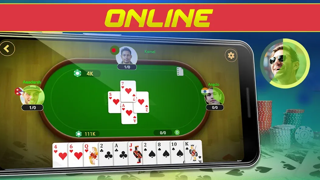 Call Bridge Card Game - Spades (Карточная игра Колл Бридж)  [МОД Unlocked] Screenshot 2