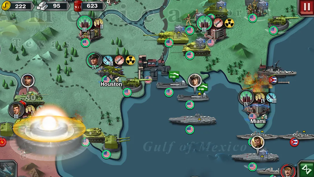 World Conqueror 3-WW2 Strategy (Ворлд Конкерор 3)  [МОД Много денег] Screenshot 3