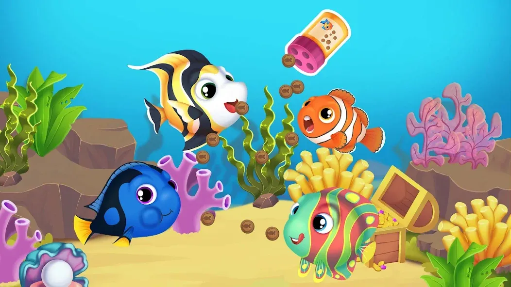 Baby Aquarium - Fish game  [МОД Unlimited Money] Screenshot 5