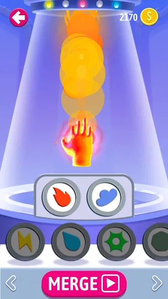 Elemental Gloves - Magic Power (Элементальные перчатки)  [МОД Много монет] Screenshot 1