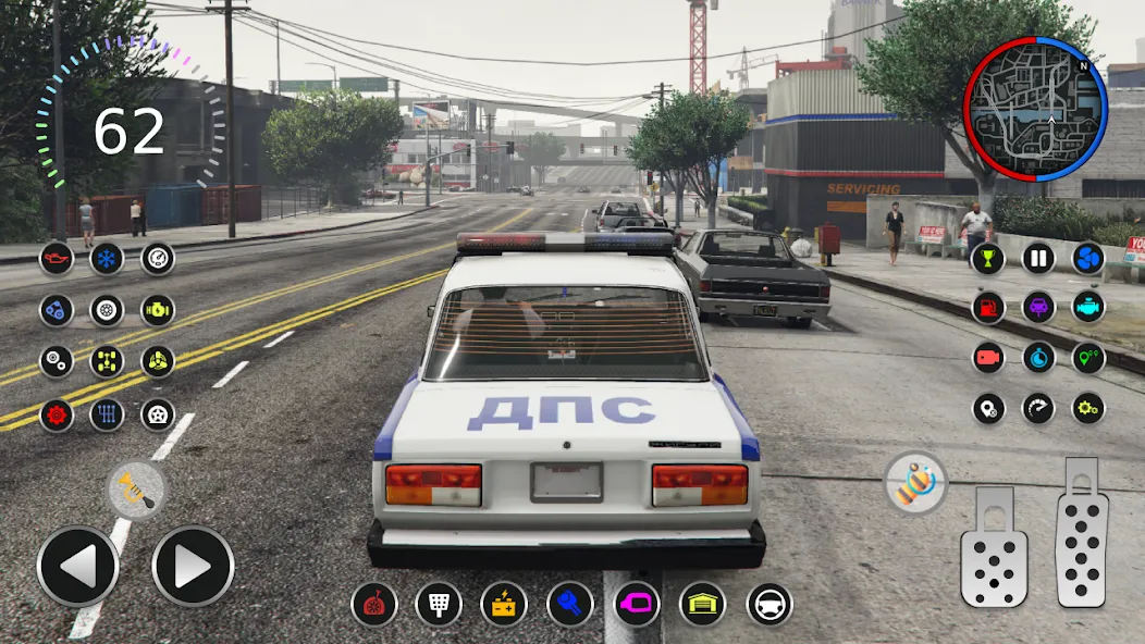 Police Car Riders: VAZ 2107  [МОД Mega Pack] Screenshot 2