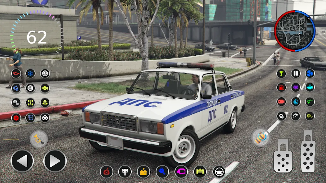 Police Car Riders: VAZ 2107  [МОД Mega Pack] Screenshot 4