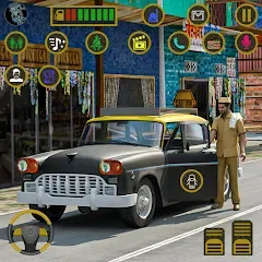 Скачать взломанную Indian Taxi Simulator car Game (Индийский такси симулятор автомобиля Игра)  [МОД Много денег] - полная версия apk на Андроид