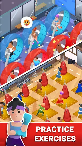 Boxing Gym Tycoon 3D: MMA Club (Боксерская Гимназия Тайкун 3D)  [МОД Меню] Screenshot 4