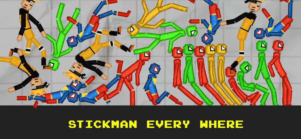 Stickman Playground (тикман Плейграунд)  [МОД Бесконечные монеты] Screenshot 5