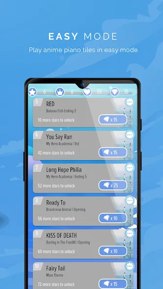 Piano Anime Tiles Music (Пиано Аниме Плитки Музыка)  [МОД Бесконечные монеты] Screenshot 3