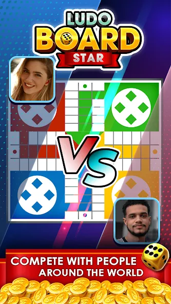 Ludo Online Multiplayer (Людо Онлайн Многопользовательская Игра)  [МОД Меню] Screenshot 2