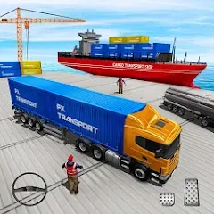 Взломанная Cargo Transport Truck Driving (Грузовик перевозки грузов)  [МОД Mega Pack] - стабильная версия apk на Андроид