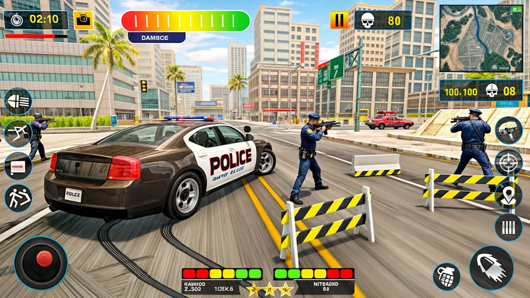 US Police Shooting Crime City  [МОД Много монет] Screenshot 2