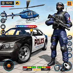 Взломанная US Police Shooting Crime City  [МОД Много монет] - полная версия apk на Андроид