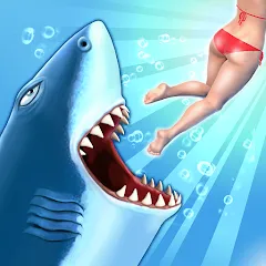 Взломанная Hungry Shark Evolution (Хангри Шарк Эволюшн)  [МОД Бесконечные монеты] - последняя версия apk на Андроид