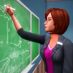 Взломанная High School Teacher Simulator  [МОД Бесконечные деньги] - стабильная версия apk на Андроид