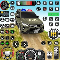 Скачать взломанную Flying Prado Car Robot Game  [МОД Бесконечные деньги] - стабильная версия apk на Андроид