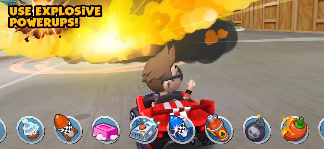 Boom Karts Multiplayer Racing (Бум Картс Мультиплеер Рейсинг)  [МОД Бесконечные монеты] Screenshot 4