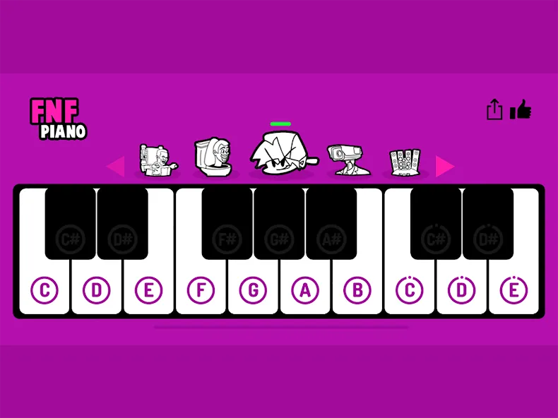 FNF Piano (ФНФ Пиано)  [МОД Menu] Screenshot 5