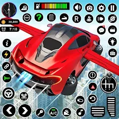 Взлом Flying Car Robot Shooting Game  [МОД Все открыто] - последняя версия apk на Андроид