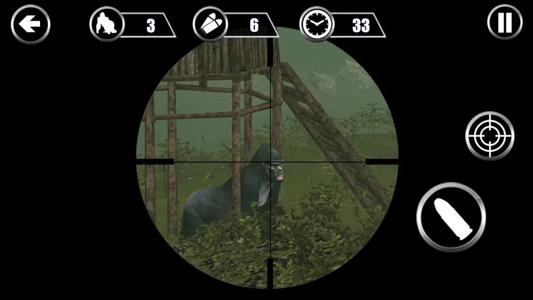 Gorilla Hunter: Hunting games (Горилла Хантер)  [МОД Бесконечные монеты] Screenshot 1