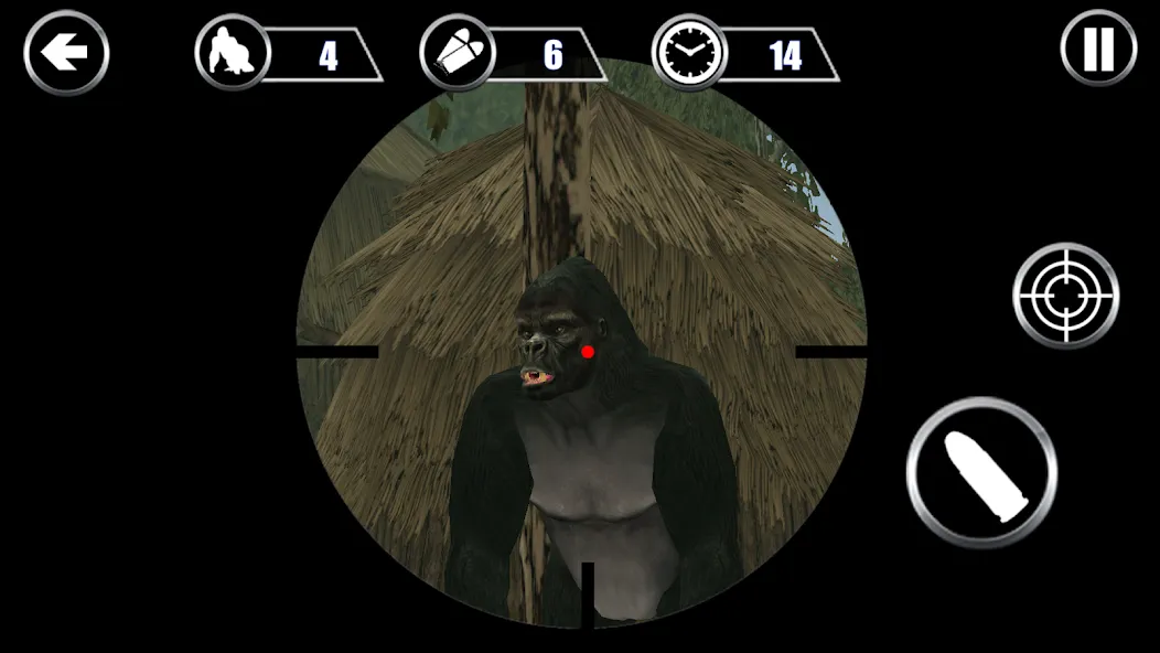 Gorilla Hunter: Hunting games (Горилла Хантер)  [МОД Бесконечные монеты] Screenshot 4