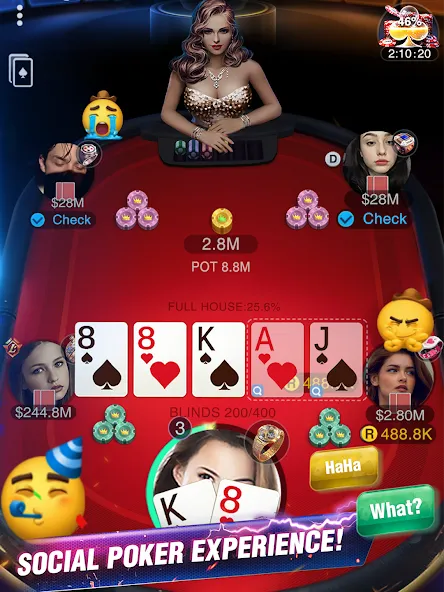 Holdem or Foldem - Texas Poker (Холдем или Фолдем)  [МОД Много денег] Screenshot 2