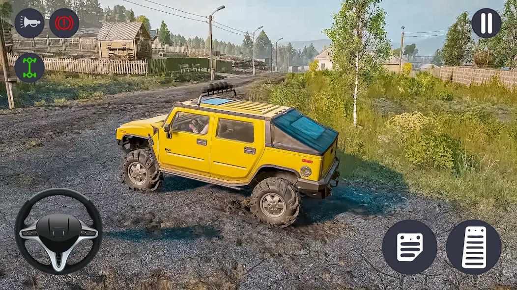 4x4 Jeep Offroad Car Driving (Джип Оффроуд Автомобиль Вождения)  [МОД Все открыто] Screenshot 5