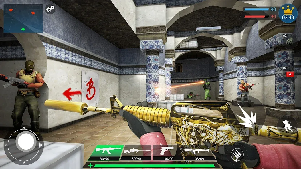 Commando Gun Shooting Games 3D  [МОД Menu] Screenshot 4