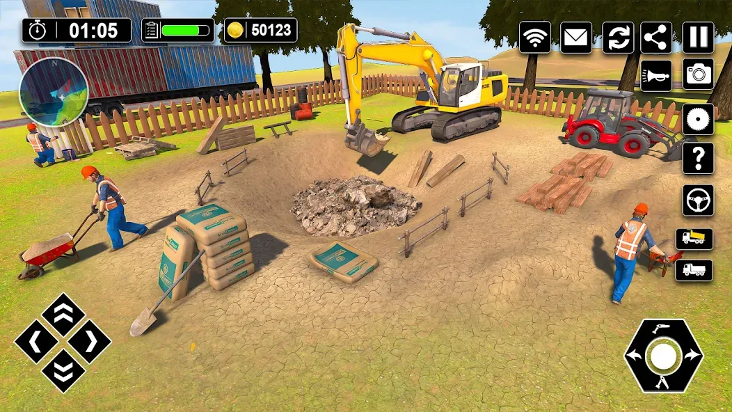 Wood House Construction Game  [МОД Бесконечные деньги] Screenshot 1