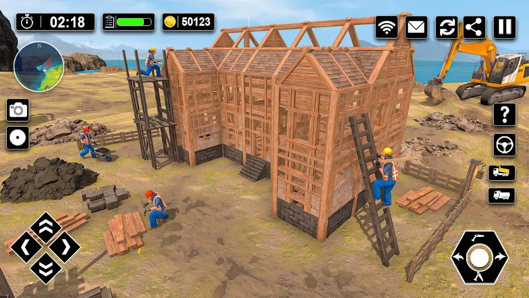 Wood House Construction Game  [МОД Бесконечные деньги] Screenshot 3