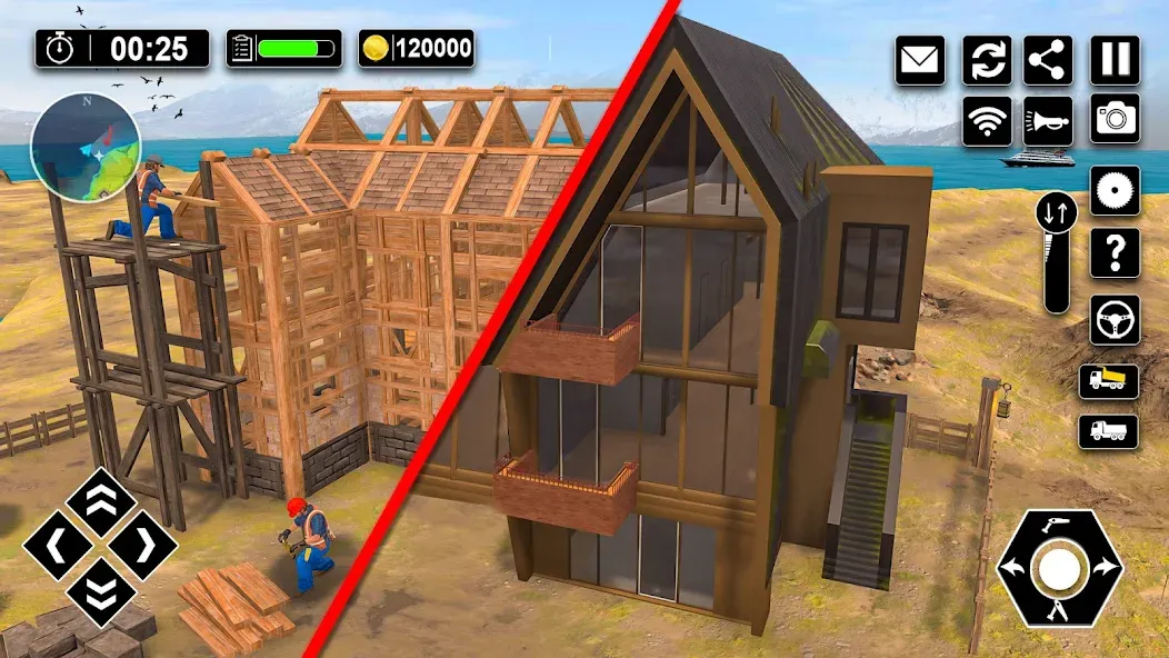 Wood House Construction Game  [МОД Бесконечные деньги] Screenshot 4