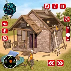 Взлом Wood House Construction Game  [МОД Бесконечные деньги] - последняя версия apk на Андроид