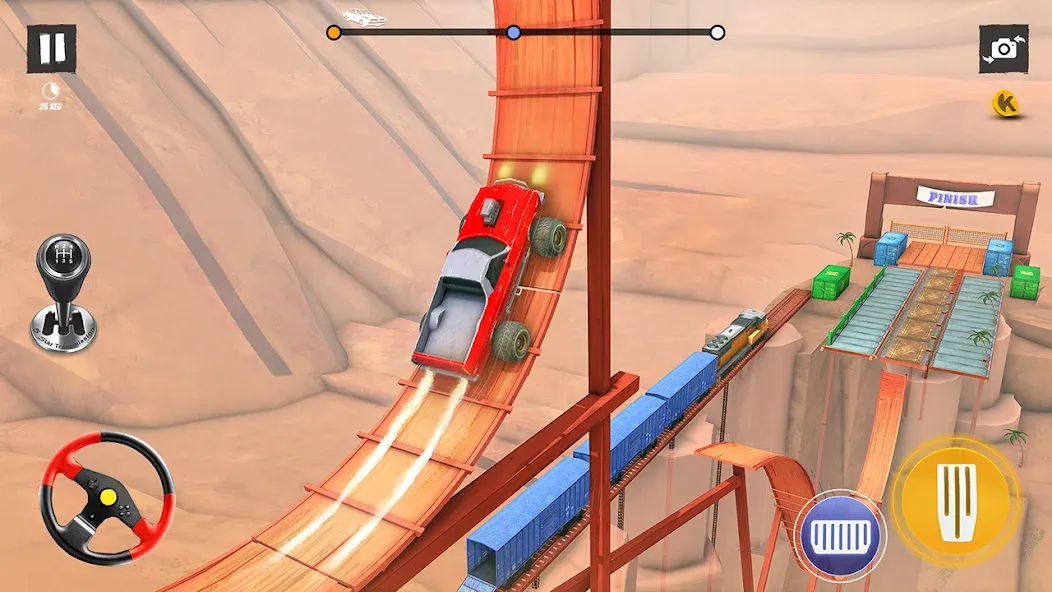 Car Stunt Games 3D Car Games  [МОД Бесконечные монеты] Screenshot 5